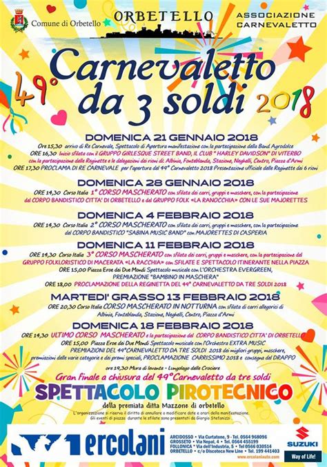 carnevale orbetello 2024|Carnevaletto da 3 soldi Orbetello (GR) Toscana 2024